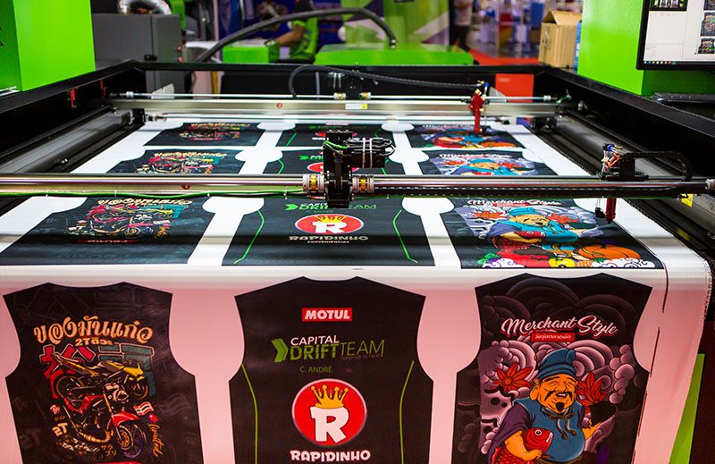 Sublimation printing process for custom performance apparel