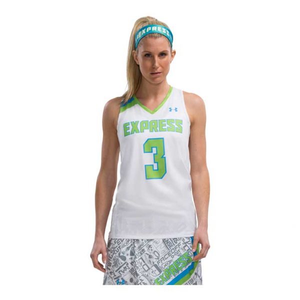 Under Armour Armourfuse® Mesh Back Racerback Lacrosse Jersey Atlantic