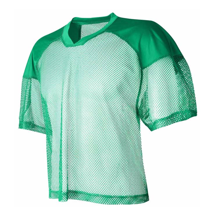 green football practice jersey