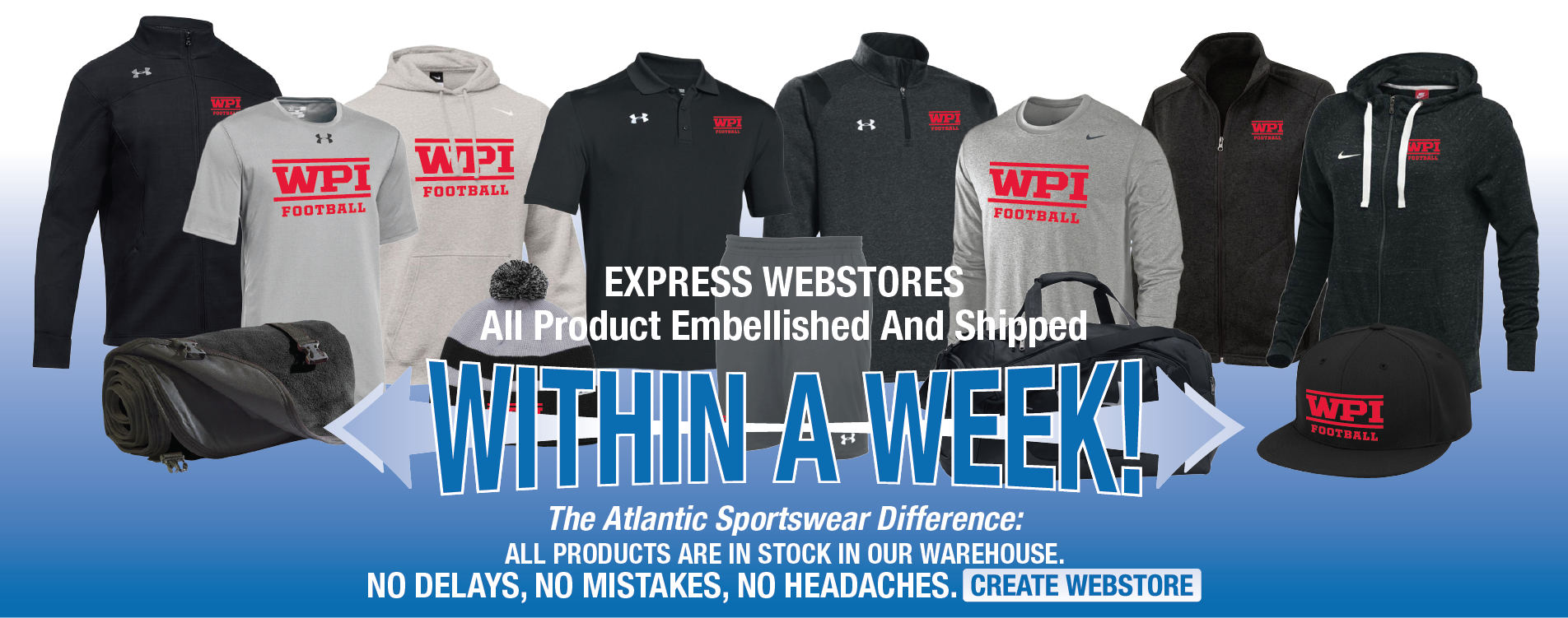 Atlantic Sportswear Custom Apparel Made Easy!